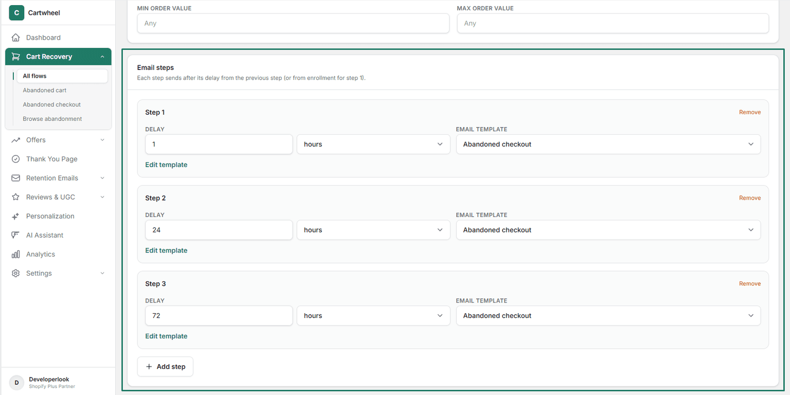 Create a post-purchase upsell offer in Cartwheel